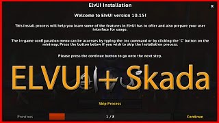 Quickguide for Elvui inc Skada and Addonskins [upl. by Buddy732]