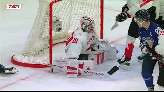 Jere Lassila scores Finlands 2nd goal in Canada vs Finland World Jrs 2023  2024 [upl. by Nytsuj]