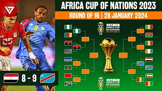 🟢 Egypt vs DR Congo  Africa Cup of Nations 2023 Round of 16 Results as of January 28 [upl. by Farnsworth]