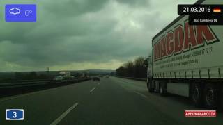 Driving from Montabaur to Frankfurt am Main Germany 21032016 Timelapse x4 [upl. by Spiegleman]