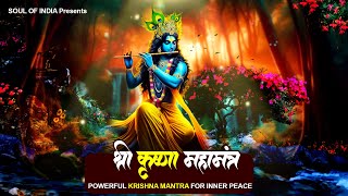 Hare Krishna Maha Mantra  POWERFUL Krishna Mantra for Inner Peace  Krishna Mantra krishna [upl. by Merralee]