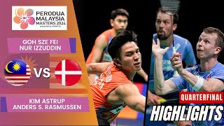 GohIzzuddin MAS vs AstrupRasmussen DEN  QF  Malaysia Masters 2024 [upl. by Kriss]