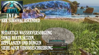 Die neue Wasserversorgung und Gemüsebeete bepflanzen  ARK Survival Ascended [upl. by Mervin]