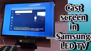 Cast Screen in SAMSUNG LED TV Series 4 Via Samsung Galaxy In Hindi [upl. by Akinehc]