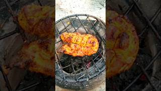 বেস্ট বারবিকিউচুলায় ঘরে থাকা মসলা দিয়ে। Chicken BBQ recipe shorts [upl. by Lirva]