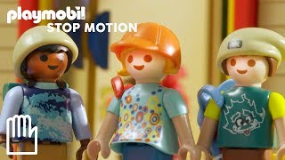 PLAYMO High  Episode 1  Off to school  PLAYMOBIL [upl. by Annawek582]