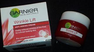 Garnier Wrinkle Lift Anti Ageing Cream Review Hindi [upl. by Westbrooke613]