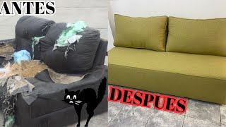 TRANSFORMA tu viejo SILLON con este TUTORIAL de tapicería COMPLETO tapiceria diy chair [upl. by Cindra488]