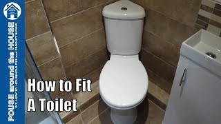 How to fit a toilet Toilet installation and plumbing for beginners [upl. by Sivet712]