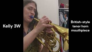 Kanstul KMA 275 Marching Alto Mouthpiece Comparison [upl. by Byran681]