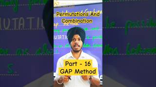 Class 11 Ch  6  Part 16  Permutation combination  Gap method maths [upl. by Becki]