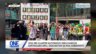 One Mindanao 3rd Quarter Earthquake Drill gisalmotan sa mga Dabawenyo [upl. by Tseng]