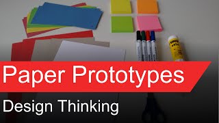 Design Thinking  Paper Prototypes [upl. by Neelhtakyram]