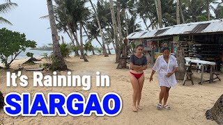 Siargao Island Philippines  Rainy Walk in Paradise Cloud 9 Siargao Surfing Area [upl. by Nosrak676]