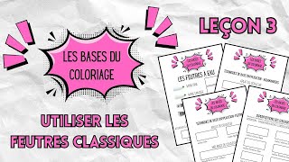 Les bases du coloriage  utiliser les feutres [upl. by Fayina]