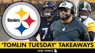 Mike Tomlin Provides NEW UPDATE On Steelers QB Situation  Troy Fautanu Officially Named Starting RT [upl. by Shawnee]