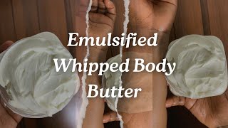 HOW TO MAKE EMULSIFIED BODY BUTTER THAT BRIGHTENS THE SKIN AND SUPPORT SKIN BARRIER skincare fyp [upl. by Brieta]