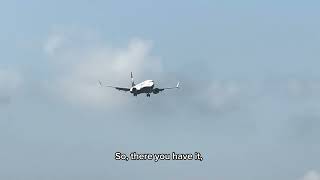 Beautiful close up view of a Ryanair 737max landing at Leeds Bradford Airport [upl. by Eceela]