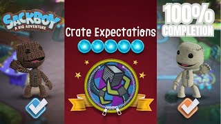 Sackboy Crate Expectations  Twoplayer Gameplay  All Orbs Collected [upl. by Sydel]