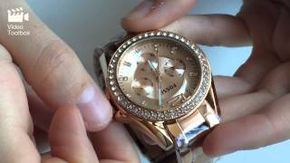 Ceas Fossil Riley ES2811 Review  Fossil Riley ES2811  Unboxing [upl. by Elttil366]