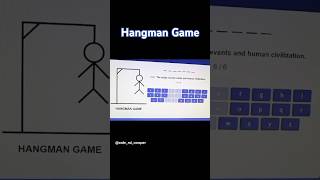 HANGMAN GAME using Html CSS and JavaScript 🚀 html css javascript codewithdeveloper [upl. by Lolanthe]