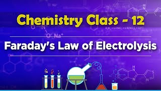 Faradays Law of Electrolysis  Electrochemistry  Chemistry Class 12 [upl. by Hillegass]