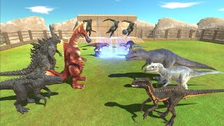 Evolution Of Spinosaurus VS Evolution Of TRex  Epic Battle  Animal Revolt Battle Simulator [upl. by Llehcor]