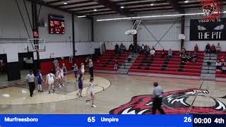 Murfreesboro Rattlers vs Umpire Wildcats  Senior Girls Basketball [upl. by Refotsirhc779]