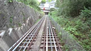 Standseilbahn 600001 Luzern Gütsch Gütschbahn Talfahrt  Funicular [upl. by Klarrisa]