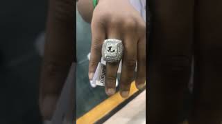 Longview Lobos 2018 6A D2 State Championship Ring‼️ [upl. by Adim]