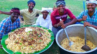 BIRYANI  TRADITIONAL PRAWNS BIRYANI  Hyderabadi Style Dum Biryani Recipe Cooking In Village [upl. by Limak33]