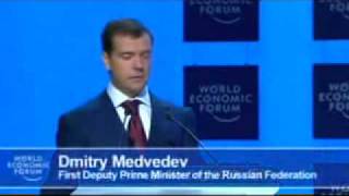 Medvedev speaks English  Медведев говорит на английском [upl. by Eidok778]