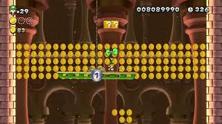 possesd completes 3 Star Coins in Super Mario U Deluxe  Peachs Castle  RedHot Elevator Ride [upl. by Adamek812]