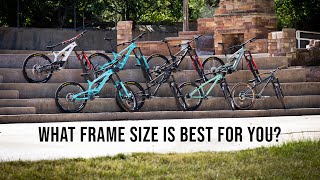 What size MTB frame is best  I rode all of these bikes to find out [upl. by Wivina]