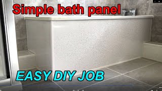 How to make your own bath panel Simple DIY method to create and fit attractive indestructible panel [upl. by Ys]