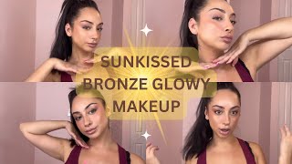 sunkissed bronze glowy makeup tutorial [upl. by Granoff378]