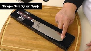 Dragon Fire Nakiri Knife Review amp Cut Test  Chopping Vegetables for Stock  Amy Learns to Cook [upl. by Burgwell100]