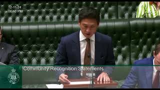 Recognising Mr Ivan Wong in Parliament [upl. by Nalyr891]