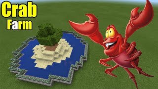 How to Make a Crab Farm  Minecraft PE [upl. by Tubb]