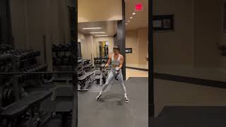 Lateral Lunge to Balance w Press [upl. by Gnirps107]