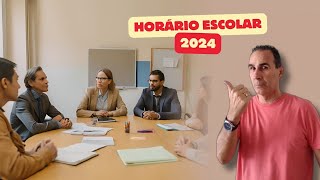 Planilha Excel HORÁRIO ESCOLAR 2024  gestão escolar [upl. by Adair]