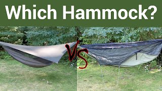 Warbonnet Blackbird vs Hennessy Ultralite Backpacker Asym Zip  Which is a better first hammock [upl. by Almeria]