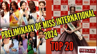 🇺🇸 Top 20 Presentation of the Candidates in the Preliminary of Missinternational 2024 [upl. by Pinsky863]