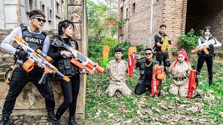 LTT Game Nerf War  Rescue Teammates Warriors SEAL X Nerf Guns Fight Crime Group Mr Close [upl. by Aid]