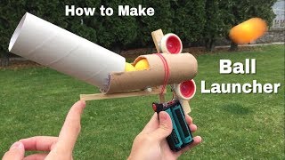 How to Make Ping Pong Ball Launcher at Home  Full Auto Electric Machine Gun [upl. by Aiuqat]