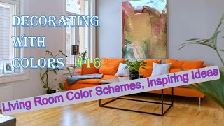 Living Room Color Schemes Inspiring Ideas  Decorating with Colors 16 [upl. by Adeirf]