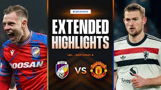 Viktoria Plzeň vs Man United Extended Highlights  UEL League Phase MD 6  CBS Sports Golazo [upl. by Anitnuahs]