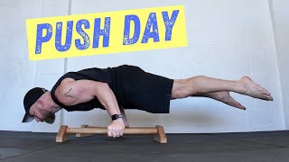 A Calisthenics Push Day TRAINING SPLITS EXPLAINED [upl. by Enelyam]