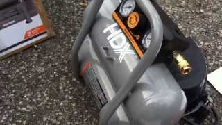 How To HDX 2Gal Portable Electric Air Compressor [upl. by Kletter]