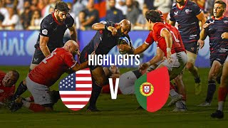 Highlights  USA vs Portugal  Rugby World Cup Qualifier [upl. by Clarhe632]